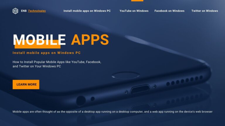 How to Install Mobile Apps like YouTube, Facebook, and Twitter on Your Windows PC