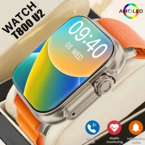 T800 U2 Smart Watch 49mm 2024 New NFC Men Women GPS Track Bluetooth Call BT Music Games Wireless Charging Smartwatch